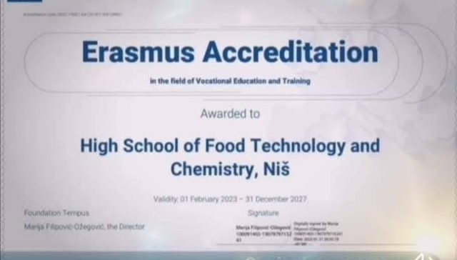 Прехрамбено - хемијска школа